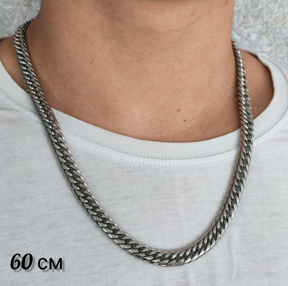 Цепь, артикул ГМ 82537, 60 см, цвет серебро фото-2