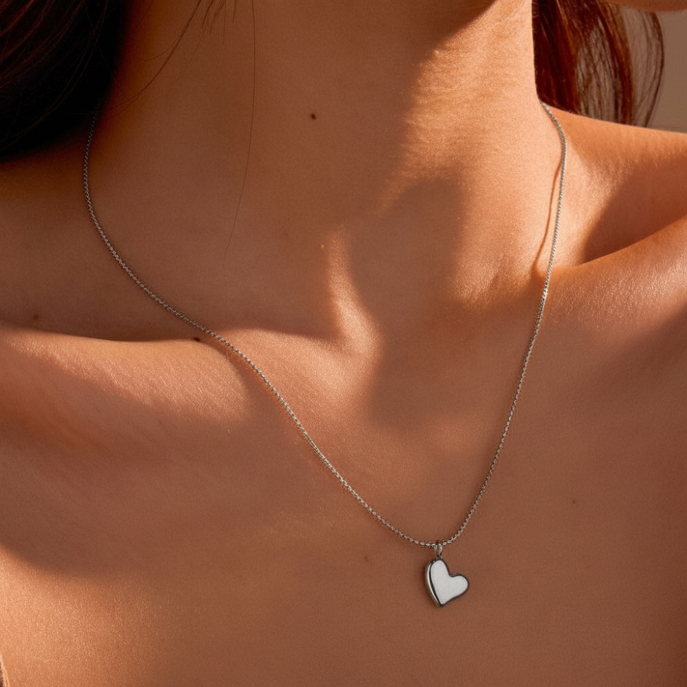 Цепь, подвеска "Сердце" из ювелирной стали, цвет серебро фото-3 Цепь, подвеска "Сердце" из ювелирной стали, цвет серебро фото-3