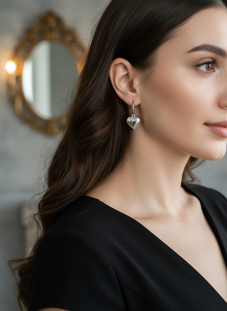 Серьги, артикул ГМ 642-2, цвет серебро фото-3