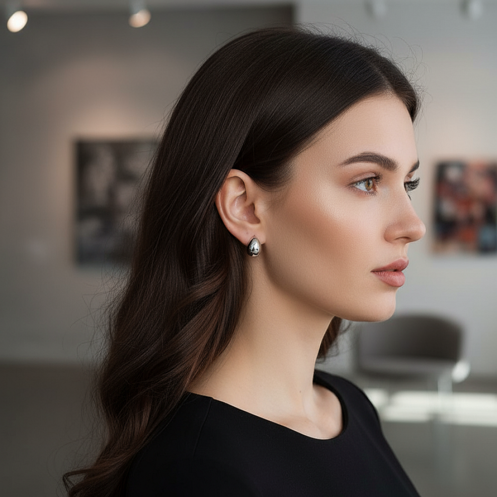 Серьги, артикул ГМ 4410-2, цвет серебро фото-2