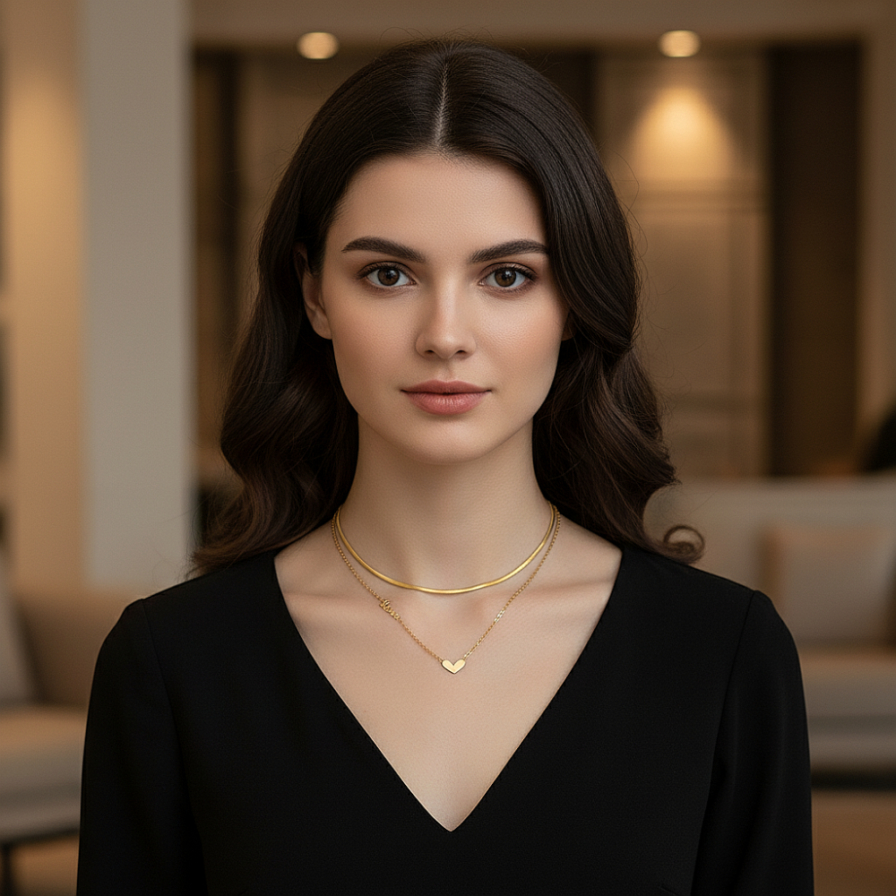 Цепь Love двойная, подвеска Цепь Love двойная, подвеска