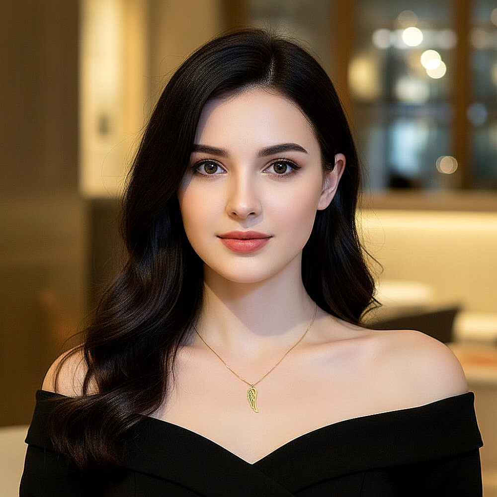 Цепь с подвеской "Крыло" из ювелирной стали с золотым покрытием 750 пробы - фото1