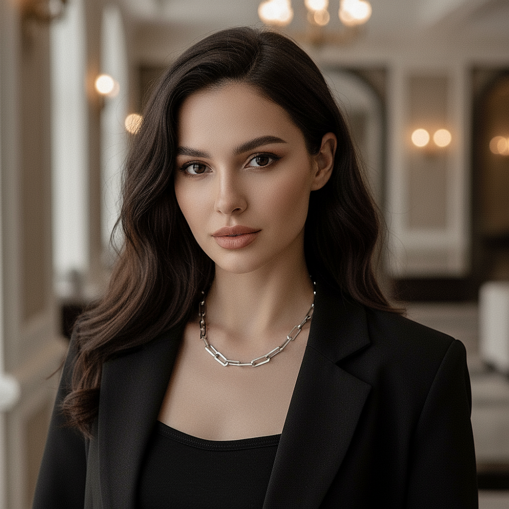 Цепь из ювелирной стали, цвет серебро - фото1 Цепь из ювелирной стали, цвет серебро - фото1