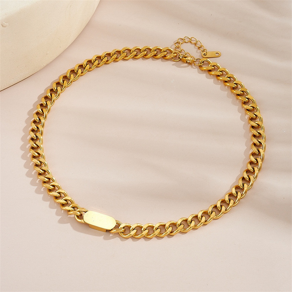 Цепь из ювелирной стали с золотым покрытием 750 пробы фото-6 Цепь из ювелирной стали с золотым покрытием 750 пробы фото-6