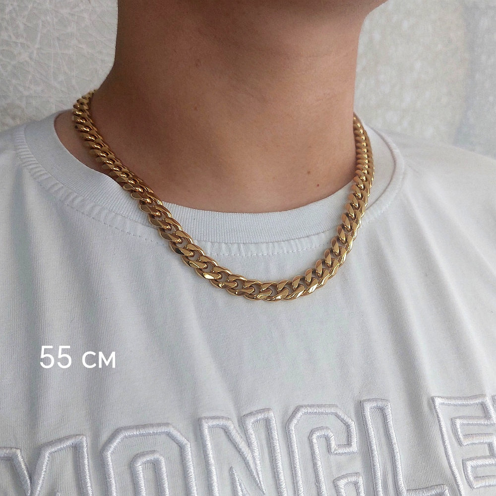 Цепь, артикул ГМ 284543, 55 см, цвет золото фото-3